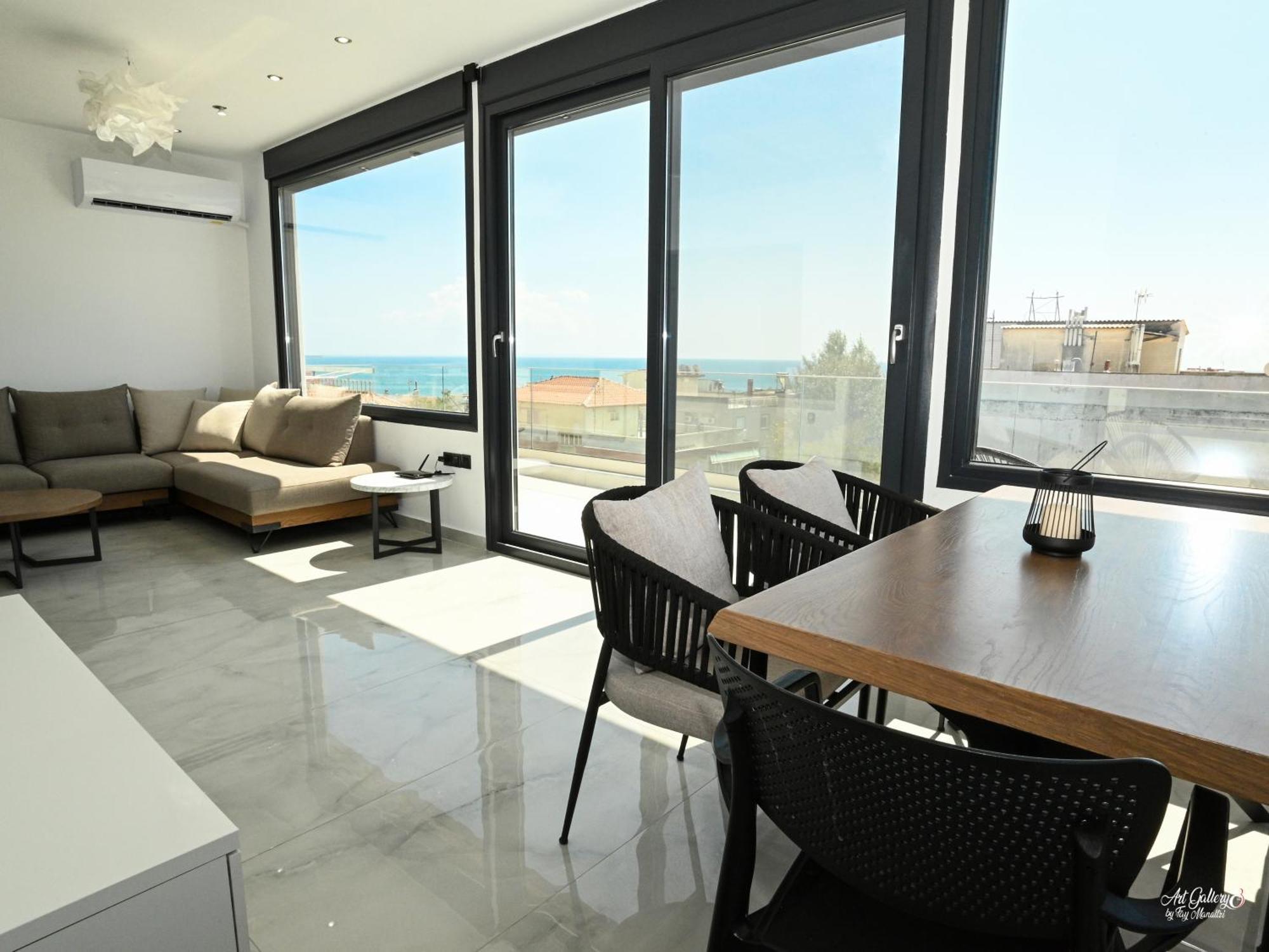 Panorama Penthouse Daire Nea Kallikrateia Dış mekan fotoğraf